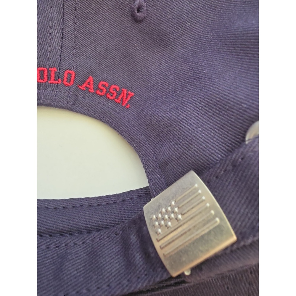 NWT U.S. Polo Assn. BLUE Adjustable Baseball Cap USA Flag Embroidery 250TH - Picture 4 of 9